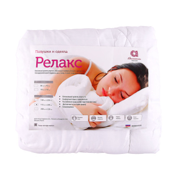 Одеяло Микрофибра 172*205см облегченное, чехол микрофибра, пакет, Релакс Адамас *1/5/10