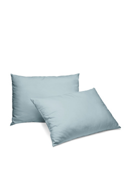 Наволочка поплин 2шт 50/70см Niteva 17710 серо-голубой *1/42