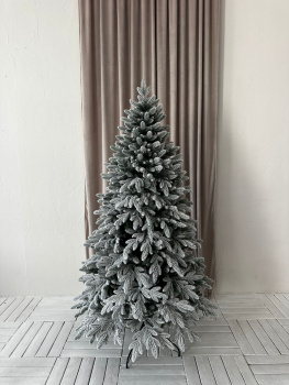 Елка  искусственная пластиковая "Тюменская" заснеженная 1,8м литая *1