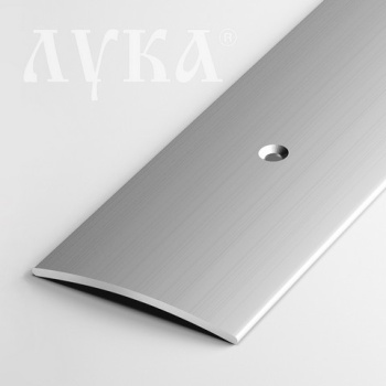 Порог-стык одноуровневый 44.5х1800 мм Лука ПС 04, серебро люкс