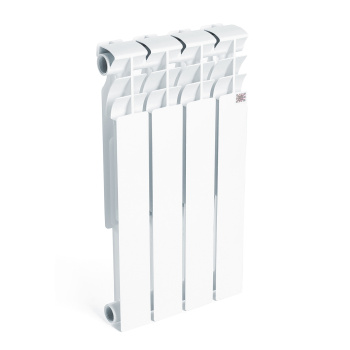 Радиатор алюминиевый 4 секции STI, 500 мм, белый