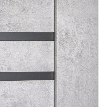 Дверь межкомнатная остеклённая ЦАРГИ ПВХ COMFORT-11 Бетон Снежный 600мм BROZEX-WOOD *1