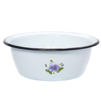 Миска эмалированная 1,5л d202мм с деколью С-0308/4 *1/10