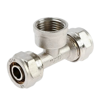 Тройник переходной 16х1/2"(Ø15)х16 цанга/мама STI (874) *10/100