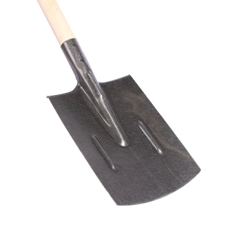 Лопата штыковая из рельс стали, 210*290, прямоугольная, с черенком *5