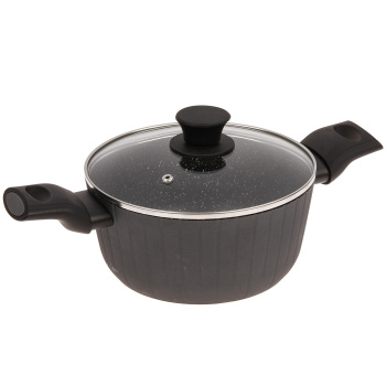 Кастрюля алюм.а/приг. Jarko "Terra" д/ИНДУКЦ.плит 2,5л d20см Стек.кр. JTr-220-11 *1/3