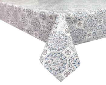 Клеёнка на тканевой основе, полиур.покр."Elegance" "Узоры" гол.-беж ш.1,37м GW-21590 "Great Way" *20