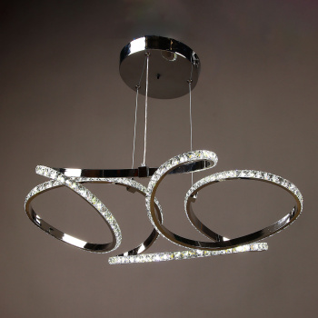 Люстра 8896/150W Chrome 600 мм 3 реж., пульт S=20м2 VERNER LIGHTING *1