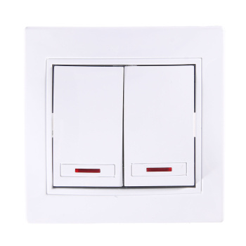 Выключатель Intro Plano СП 2кл. белый 10А-250В IP20 1-104-01